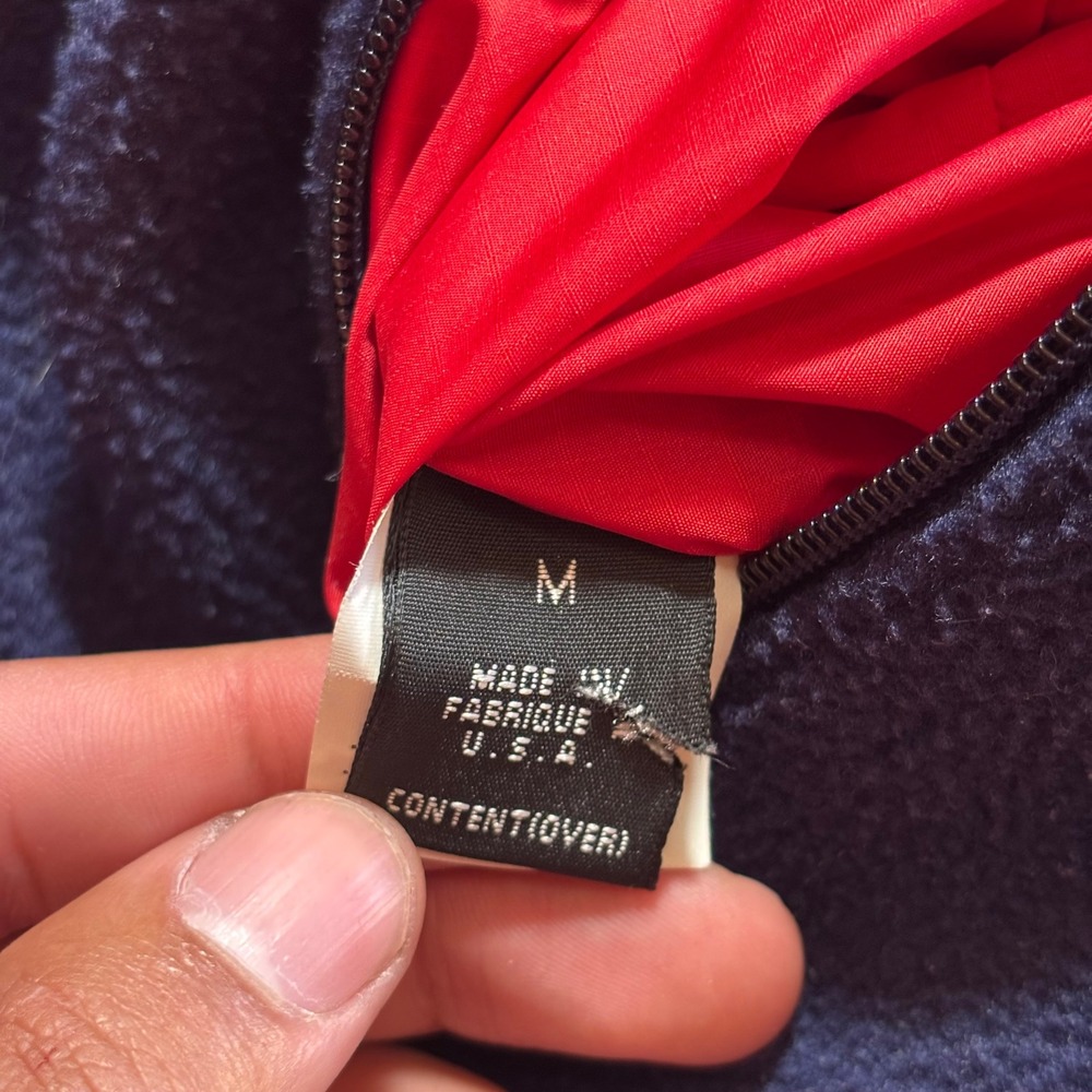 Vintage Patagonia‎ Synchilla Fleece Glissade Reversible Jacket Red Navy Men's M - Picture 4 of 11